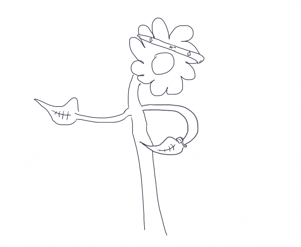 Digital Flower Checking Watch with Headband Doodle